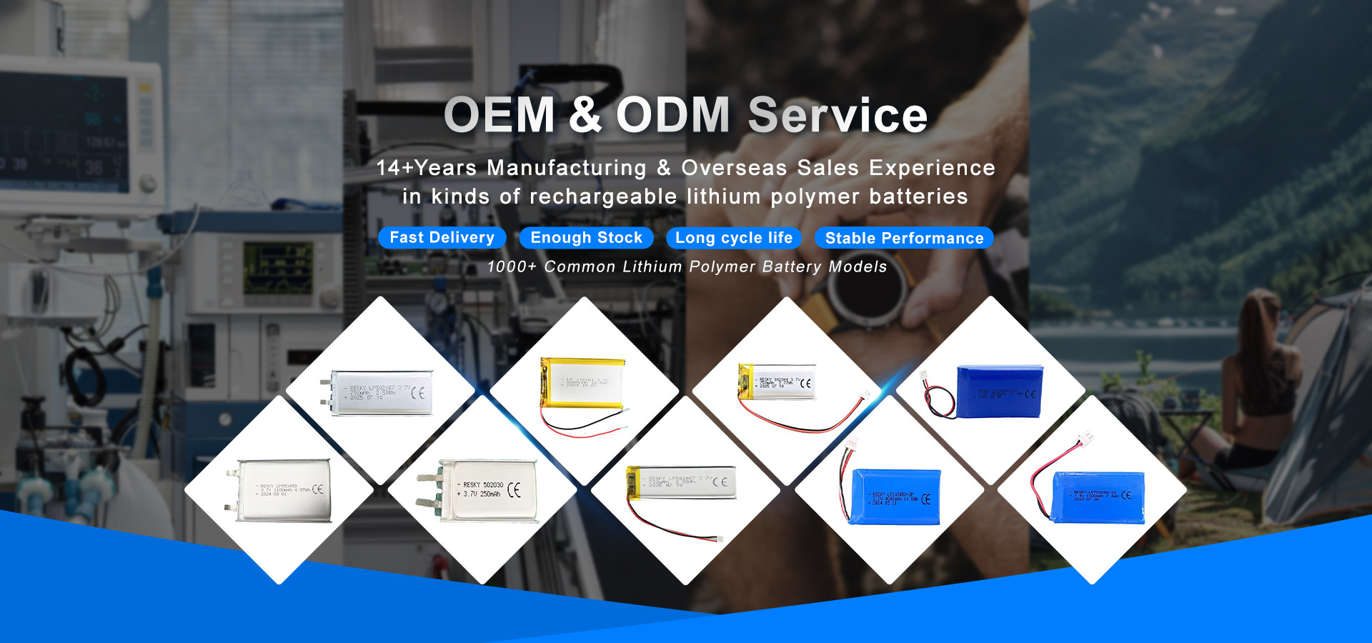 गुणवत्ता लिथियम पॉलिमर बैटरी सेल फैक्टरी