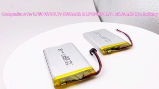 604070 3.7v 2000mAh VS 804070 3.7v 3000mAh लाइपो बैटरी सेल