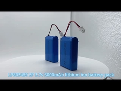 803450 2P 3.7v 3000mAh लिथियम आयन बैटरी पैक