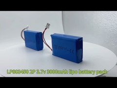 सौर लिथियम पॉलिमर बैटरी सेल 803450-2P 3.7v 3000mAh 11.1wh