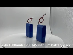 ली पॉलीमर बैटरी 803450-2s 7.4v 1500mAh बैटरी पैक