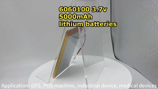 पावर बैटरी 6060100 3.7v 5000mAh लिथियम आयन बैटरी सेल