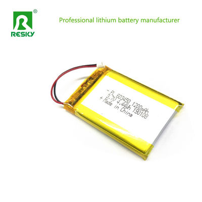 खरीदें सौर लिथियम पॉलिमर बैटरी सेल 603450 3.7v 1200mAh पोर्टेबल जीपीएस के लिए online manufacture