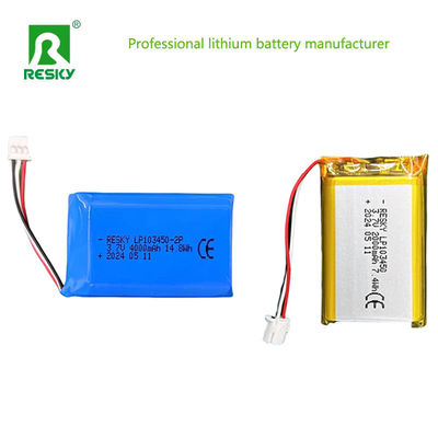 खरीदें 2s लिथियम पॉलिमर बैटरी पैक 103450 7.4v 2000mAh 14.8wh लिथियम आयन बैटरी online manufacture