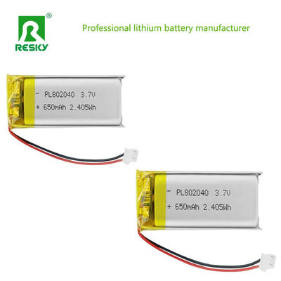 खरीदें Power Lithium Cell 802045 3.7V 750mAh Rechargeable Lithium Ion Polymer Battery For Smart Device ऑनलाइन निर्माण