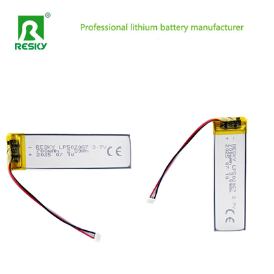 खरीदें Power Lithium Battery 502065 3.7V 700mAh Rechargeable Battery Cell For Smart Watch ऑनलाइन निर्माण