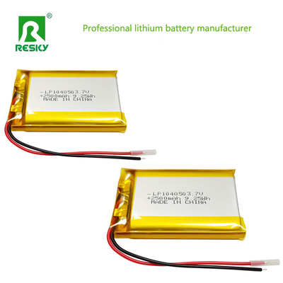 खरीदें सोलर बैटरी सेल 104050 3.7v 2500mAh 9.25wh रिचार्जेबल लिपोलीमर बैटरी ब्लूटूथ स्पीकर के लिए ऑनलाइन निर्माण