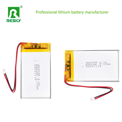 खरीदें रिचार्जेबल ली-पॉलीमर बैटरी 403048 3.7V 600mAh 2.22wh लिथियम सेल पहनने योग्य डिवाइस के लिए ऑनलाइन निर्माण