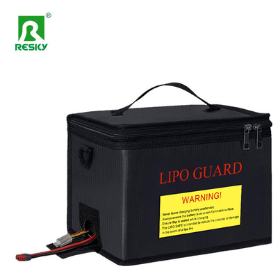 खरीदें Black silver Waterproof Fireproof Explosion Proof RC Lipo Safe Bag 215X145X165mm For Safe Charging ऑनलाइन निर्माण