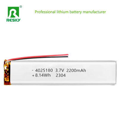 खरीदें Lithium Ion Polymer Battery 4025180 3.7v 2200mAh 8.14wh Rechargeable Li-ion Battery Cell ऑनलाइन निर्माण