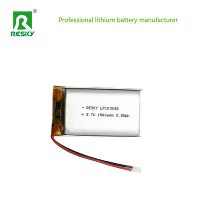 लिथियम पॉलिमर बैटरी सेल 3.7V 1500mAh 103048 डिजिटल डिवाइस के लिए