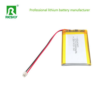 सौर लिथियम पॉलिमर बैटरी सेल 3.7V 604060 654060 2000mAh बैटरी पोर्टेबल एक्सचेंज डिवाइस के लिए