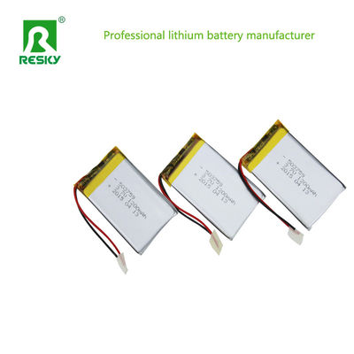 कुत्ता प्रशिक्षक के लिए रिचार्जेबल लिथियम पॉलिमर बैटरी सेल 503759 3.7V 1200mAh