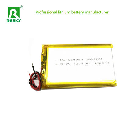 पोर्टेबल लिथियम पॉलिमर बैटरी सेल 104060 3000mAh 3.7V 4.2V लिपो बैटरी