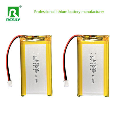 रिचार्जेबल ली पॉलिमर सेल 103765 3.7V 3000mAh 11.1wh डिजिटल कैमरे के लिए