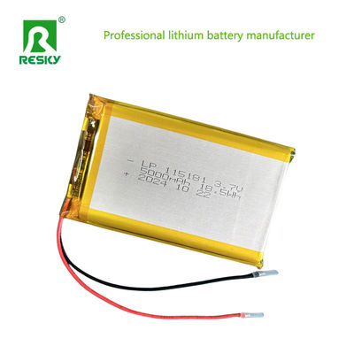 सौर प्रकाश के लिए रिचार्जेबल लिथियम पॉलिमर बैटरी पैक 115181 105080 3.7V 5000mAh