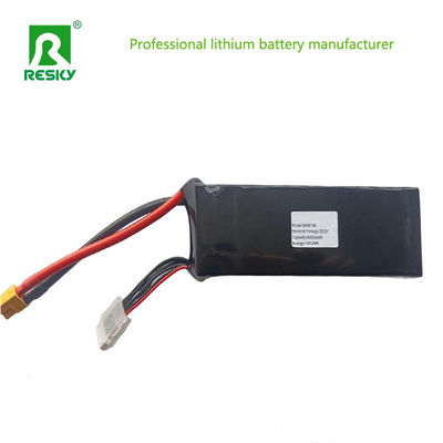 हल्के आरसी लिथियम बैटरी 22.2V 2600mAh 6s 35c लिथियम पॉलिमर बैटरी