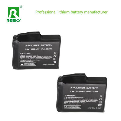 गर्म दस्ताने रिचार्जेबल ली-पॉलिमर बैटरी 3.7V 4000mAh
