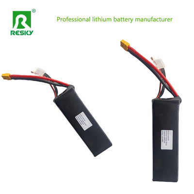 विमान ली आयन आरसी बैटरी 2600mAh 11.1V 12V 15c लिथियम आयन पॉलिमर बैटरी