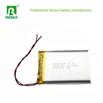854565 लिथियम पॉलिमर बैटरी सेल 3400mAh 3.7V पॉच लिपो लिपो-पॉलिमर बैटरी
