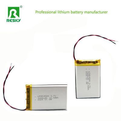 3.7V 3400mAh लिथियम पॉलिमर बैटरी पैक 854565 वाकी-टॉकी के लिए लिपो बैटरी