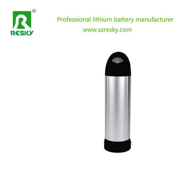 18650 लिथियम आयन बैटरी सेल 36V 10.4ah 350W भंडारण बोतल आकार लिथियम बैटरी पैक के लिए ई-बाइक