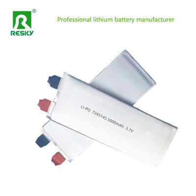 रिचार्जेबल लिथियम आयन पॉलिमर बैटरी सेल 7244145 3.7v 5000mAh 18.5wh 30C पावर