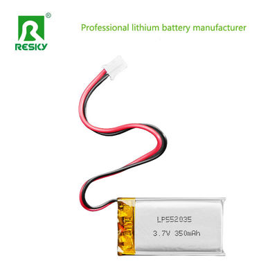 लिथियम आयन बैटरी सेल 502035 3.7v 350mAh सौर रिचार्जेबल लिपो बैटरी पैक