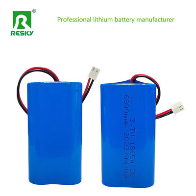 पैनोसोनिक NCR18650B 7.4V 2s 3400mAh ली-आयन बैटरी पैक एलईडी सजावटी प्रकाश व्यवस्था के लिए