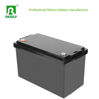सौर ऊर्जा भंडारण के लिए रिचार्जेबल 12.8V 100Ah Lifepo4 लिथियम आयरन फॉस्फेट बैटरी पैक