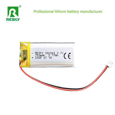 रिचार्जेबल ली-पॉलिमर बैटरी 102040 902040 3.7V 800mAh 850mAh लिथियम बैटरी सेल