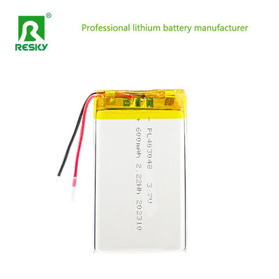 लिथियम आयन पॉलिमर बैटरी 403048 3.7V 600mAh 2.22wh लिपो बैटरी सेल पालतू GPS ट्रैकर के लिए
