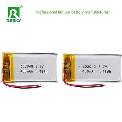 सौर लिथियम पॉलिमर बैटरी सेल 602040 450mAh 3.7V रिचार्जेबल लिपो बैटरी पैक