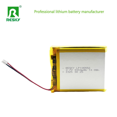लिथियम पॉलिमर बैटरी पैक 105556 3.7v 7.4V 4000mAh 14.8wh 29.6wh रिचार्जेबल लिपो बैटरी सेल