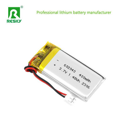 लिथियम पॉलिमर बैटरी सेल 602040 400mAh 450mAh 3.7V 1.48wh पावर लिपो ली-पॉलीमर बैटरी