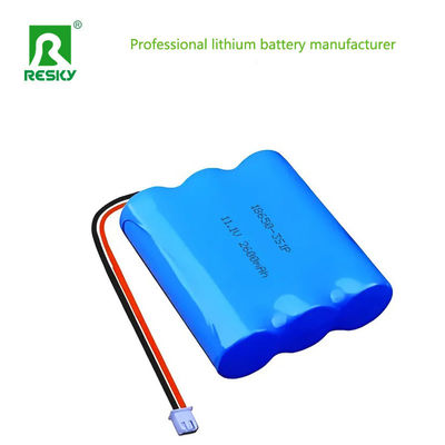एलईडी लैंप के लिए ली-आयन बैटरी पैक 11.1V 3s 18650 2600mAh 28.86wh रिचार्जेबल बैटरी