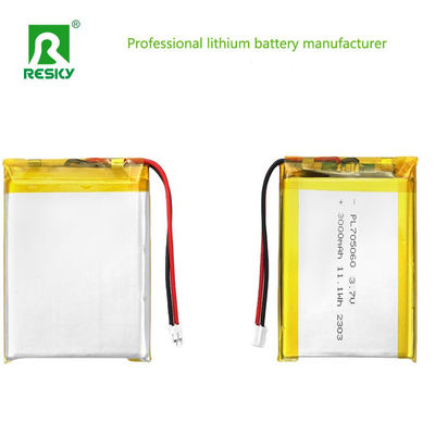 लिथियम पॉलिमर बैटरी सेल 103765 3.7V 3000mAh 11.1wh छोटा डिजिटल उत्पाद