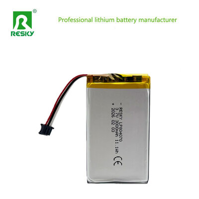 Lithium Battery Cell 804070 3.7v 3000mAh 11.1wh Rechargeable Lipo Battery Pack